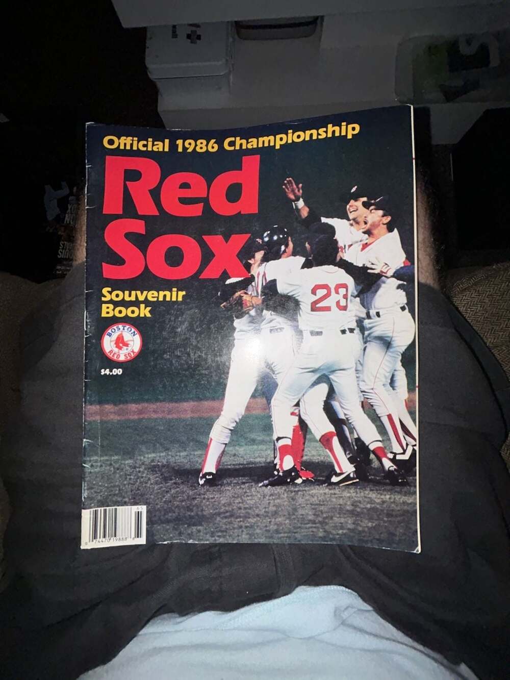 Official 1986 Championship Red Sox Souvenir Book